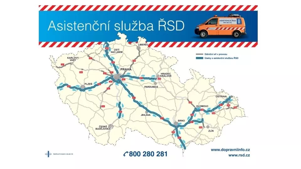 mapa asistence ŘSD