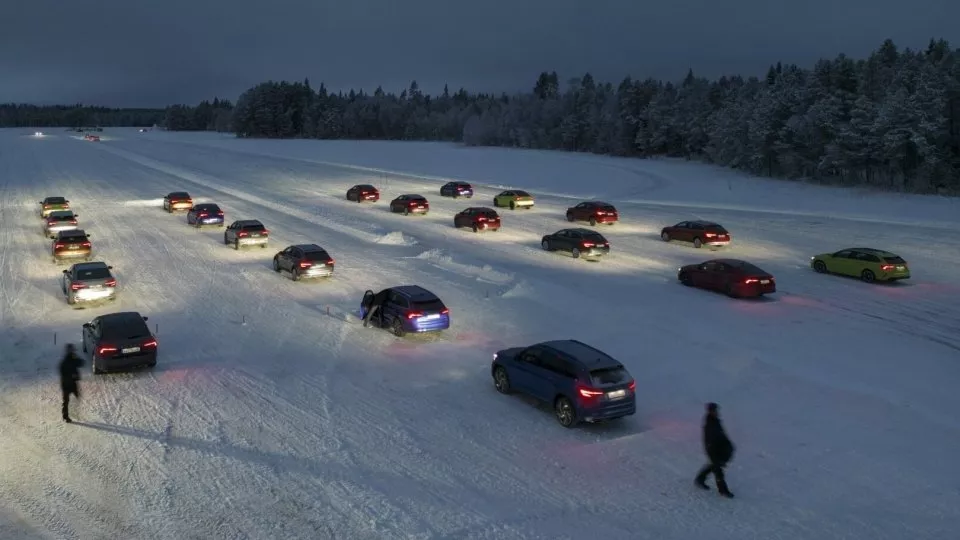 Testy škodovek 4x4 Östersund