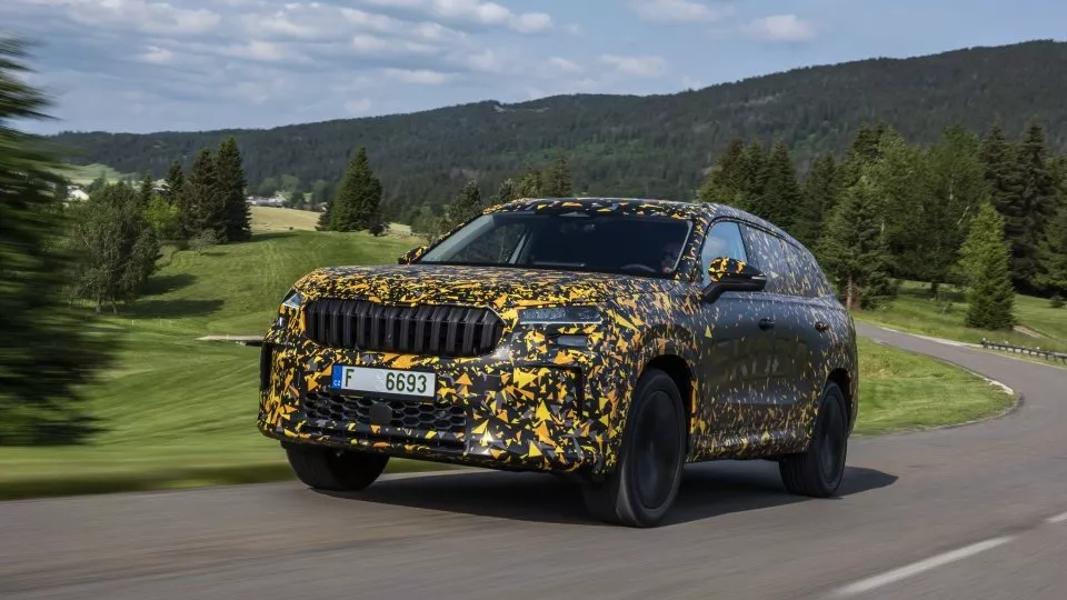 Škoda Kodiaq druhé generace - maskovaná