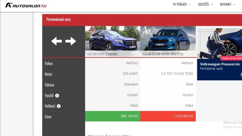 Škoda Kodiaq vs. Mercedes-Benz GLB