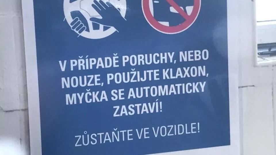 Instrukce pro případ poruchy myčky