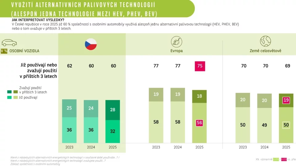 Statistika využití aut ve vozovém parku