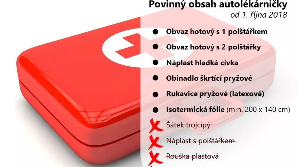 Autolékárnička - nový obsah