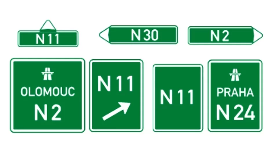 Náhradní trasa, značky