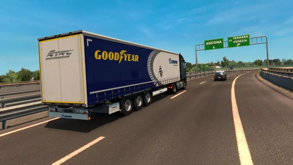 Goodyear virtuální tahač