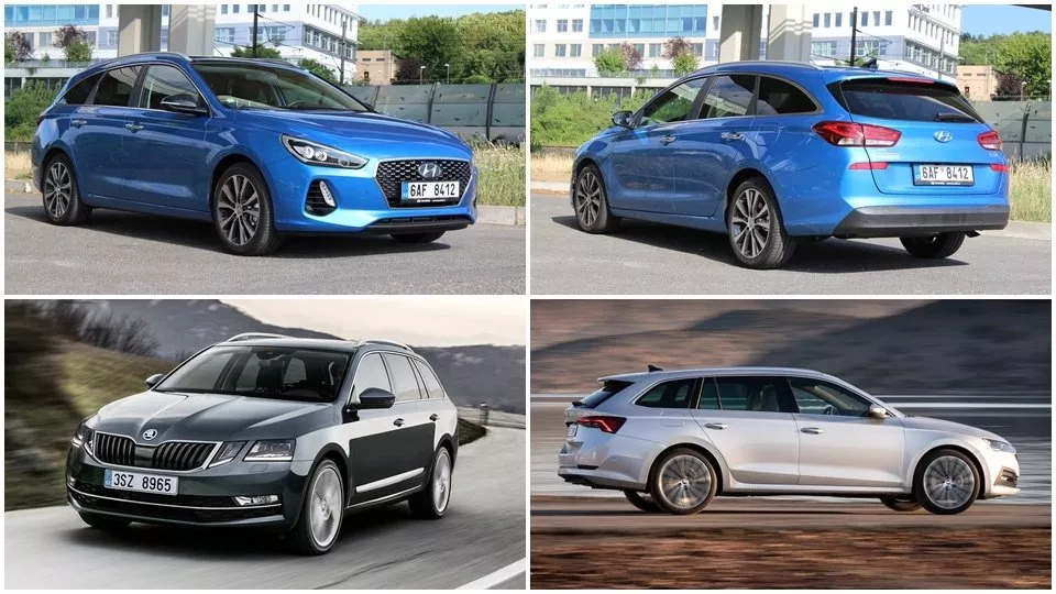 porovnání Hyundai i30 kombi a Škoda Octavia Combi