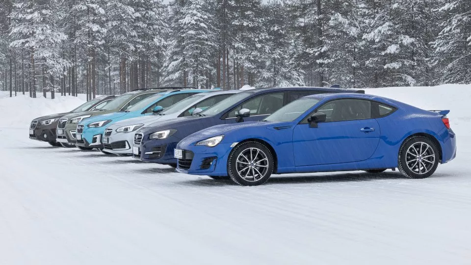 Vozy Subaru testy Rovaniemi