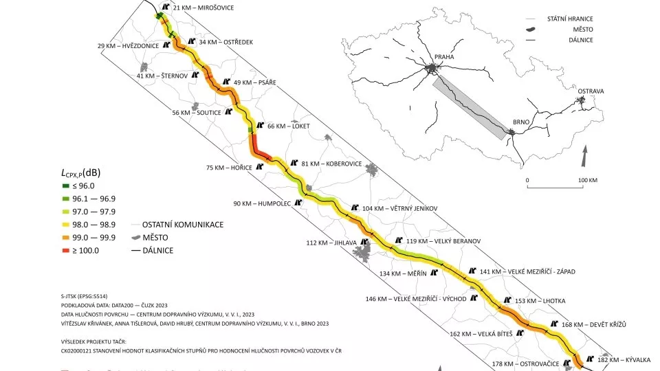 Hluková mapa CDV 1