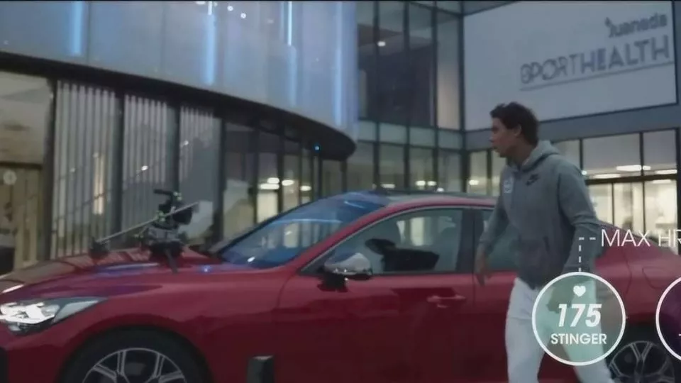 Rafael Nadal a Kia Stinger