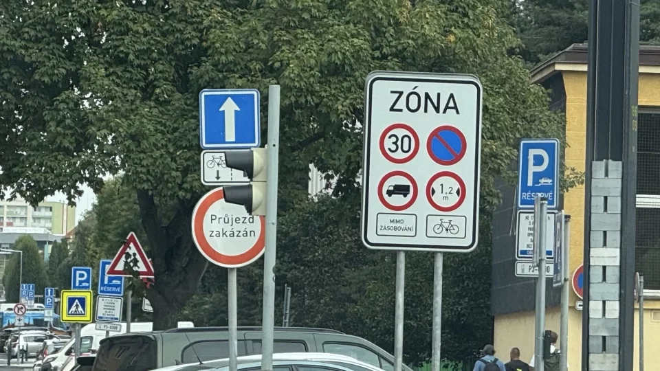 Dopravní značka, zóna 30