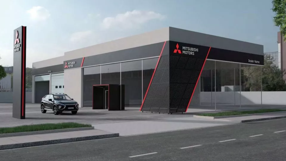 Mitsubishi nový design u dealerství