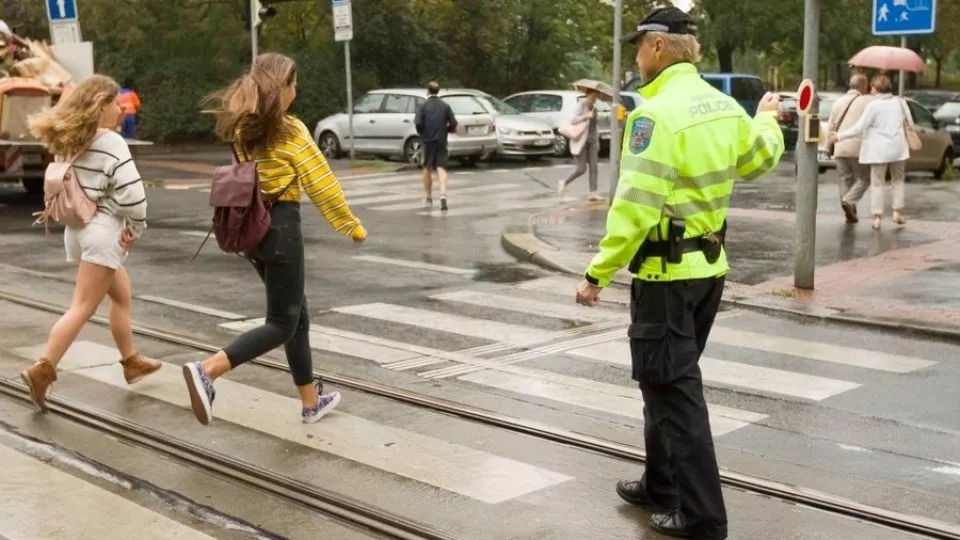 městská policie chodec přechod