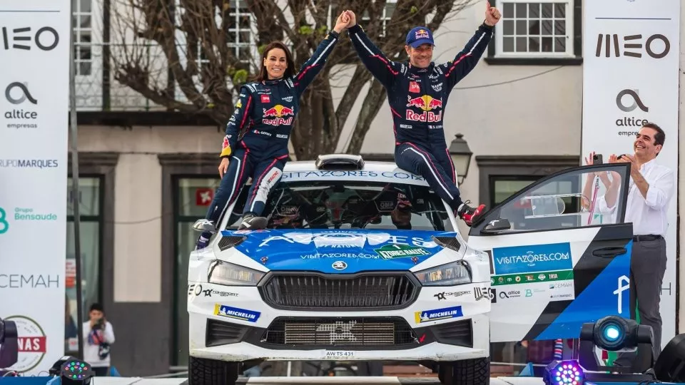 Sébastien Loeb a Laurène Godeyová na Rallye Azory