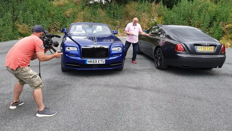 natáčení Rolls Royce Ghost a Wraith