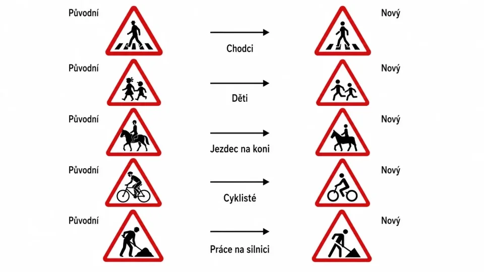 Změna dopravních značek