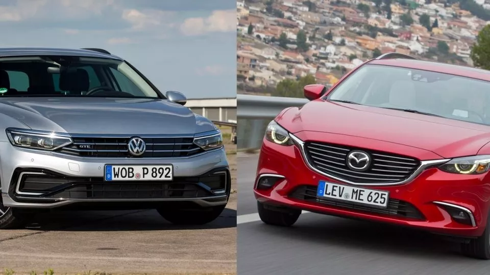 Volkswagen Passat a Mazda 6