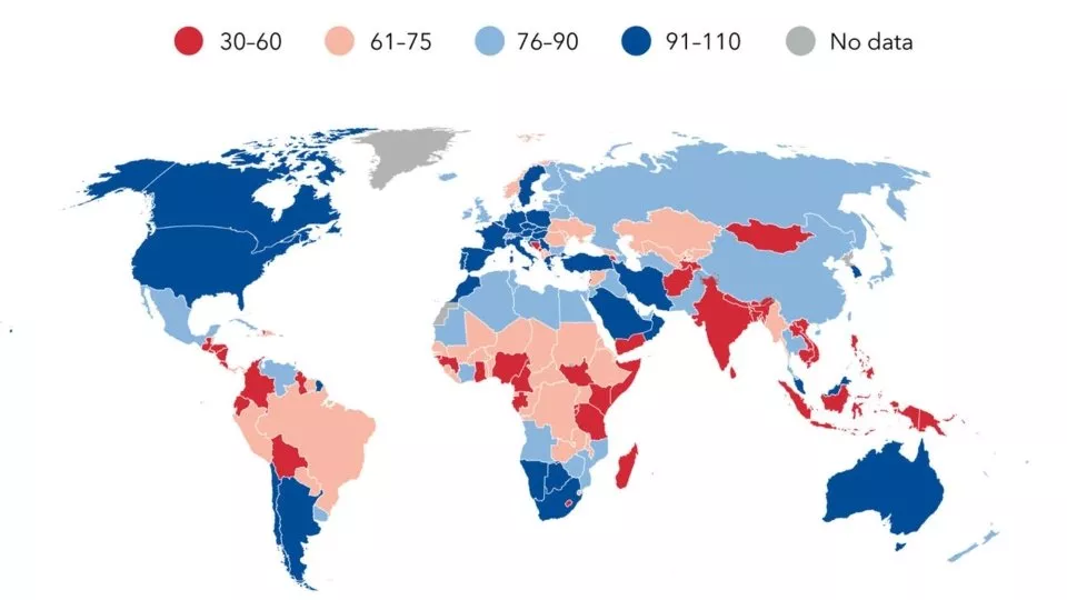 Mapa průměrných rychlostí dálnic