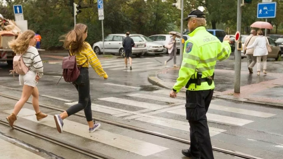 městská policie chodec přechod