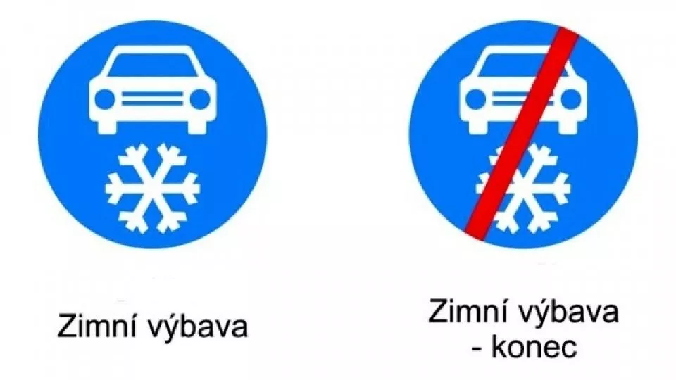 dopravní značka Zimní výbava