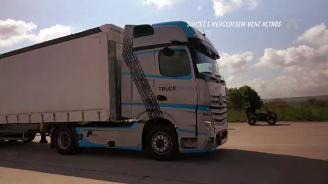 Soutěž s kamionem Mercedesem-Benz Actros