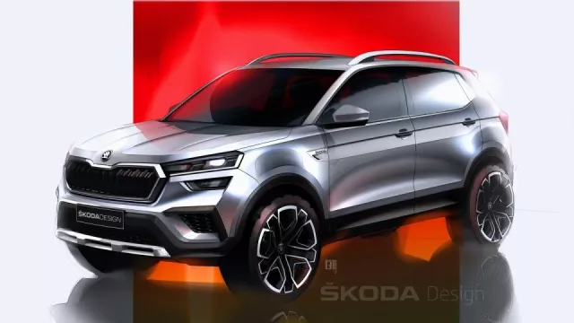 První skici indického SUV Škoda Kushaq. Tohle auto by slušelo i českým silnicím, ale máme smůlu