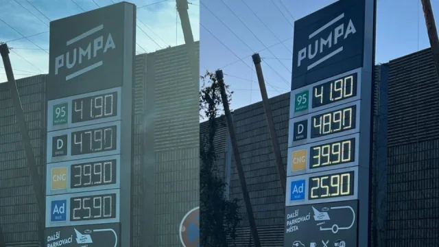 Vládní opatření pro levnější paliva v praxi. Čerpací stanice Andreje Babiše o korunu zdražila