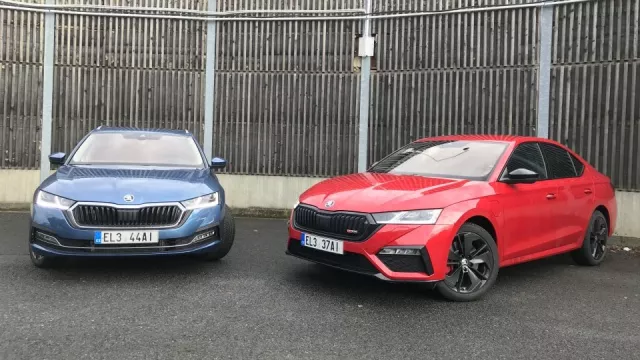 Srovnávací test Škoda Octavia RS iV vs. Škoda Octavia Combi iV: Elektřina dává smysl jenom u jedné