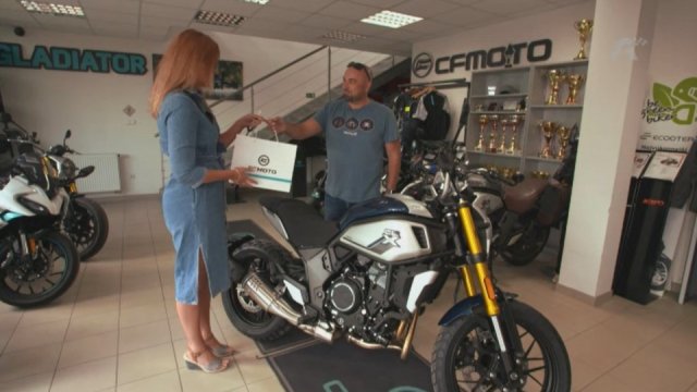 Petra Průšová vyhrála v soutěži Autosalonu motorku CFMOTO za 180 tisíc korun. Stačil jediný tip