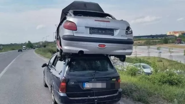 Tohle není fotomontáž ani vtípek. Policisté u Trnavy řešili velmi netradiční formu nákladní dopravy