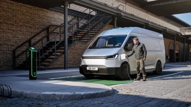 Od začátku v plné výbavě a za co nejnižší cenu. Ford představil elektrickou dodávku do města