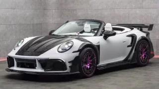 Kabriolet Porsche 911 Turbo od Mansory je vrchol nevkusu. Vypadá jako pro Barbie