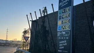 Ceny paliv, D1 u Prahy