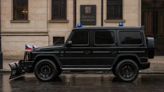 Opravili jsme nabouraný mercedes Filipa Turka. Takhle by mohl vypadat a vyrazit do pražských ulic