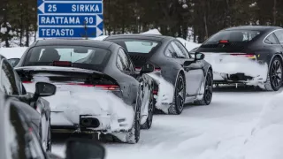 Porsche 911 testování prototypů osmé generace