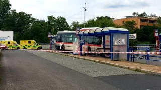 Nehoda autobusu ve Slaném