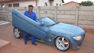 Auto z džínoviny - Obrázek 1