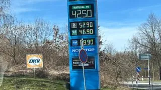 Ceny paliv, D1 u Prahy