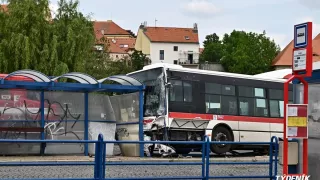 Nehoda autobusu ve Slaném