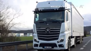 Test tahače Mercedes-Benz Actros