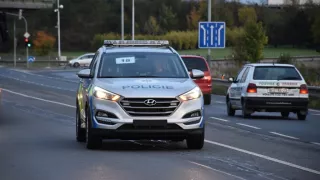 Policie předvedla nové vozy Hyundai Tucson. 1