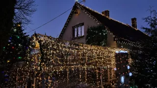 Domek s nejkrásnější vánoční výzdobou.