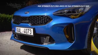 Srovnávací test vozů Kia Stinger 2,2 CRDi AWD vs. Kia Stinger 2,0 T-GDi