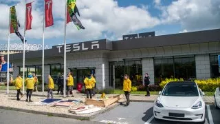 Protest, Tesla