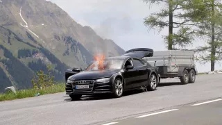 Při testování v Alpách lehlo nové Audi A7 popelem 