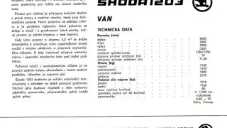 Brožura pro Škodu 1203