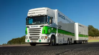 Servisní kamion Škoda Motorsport