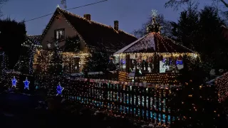 Domek s nejkrásnější vánoční výzdobou.