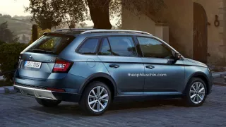 Škoda Fabia Scout Render
