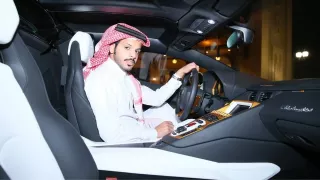 Zlatem pokryté Lamborghini