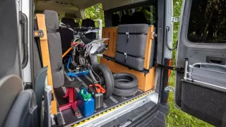 VW Crafter s vestavbou Sicar